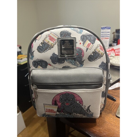 Godzilla Cup Noodles X Nissin Mini Backpack (BoxLunch Exclusive)  Rare !